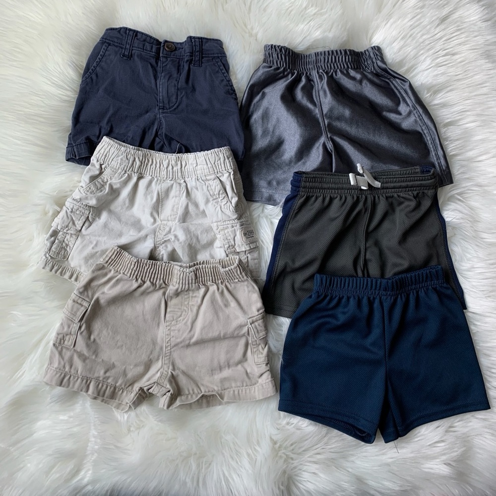 Set of 6 pairs of shorts comfy gym and cargos